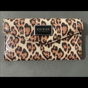 Guess brand wallet-NEW- leopard print